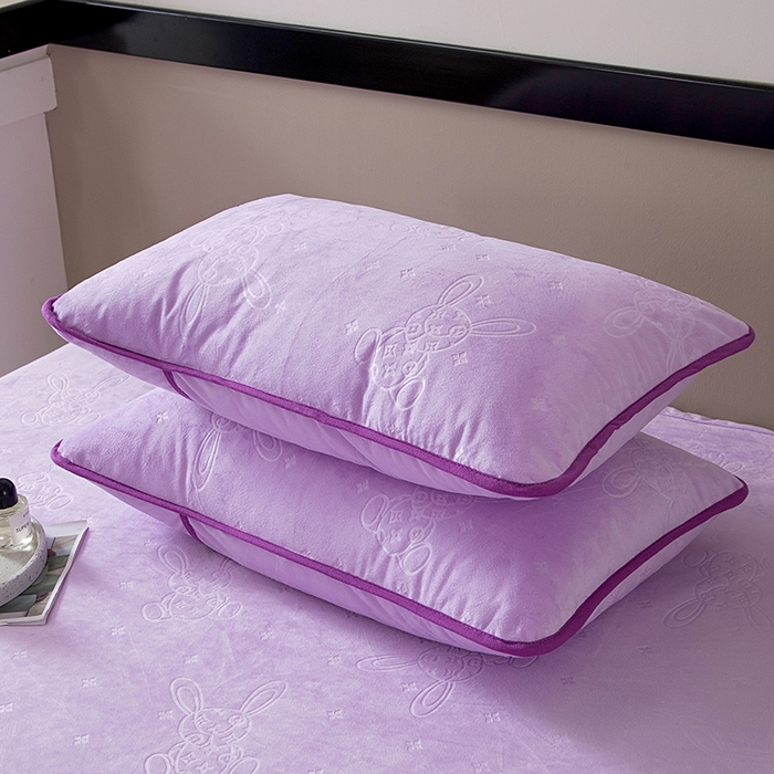 91家纺网 家纺一手货源 找家纺 茗婷2025水晶绒保暖防水床笠供跨境外贸亚马逊外贸尺寸不支持退货 丁香紫