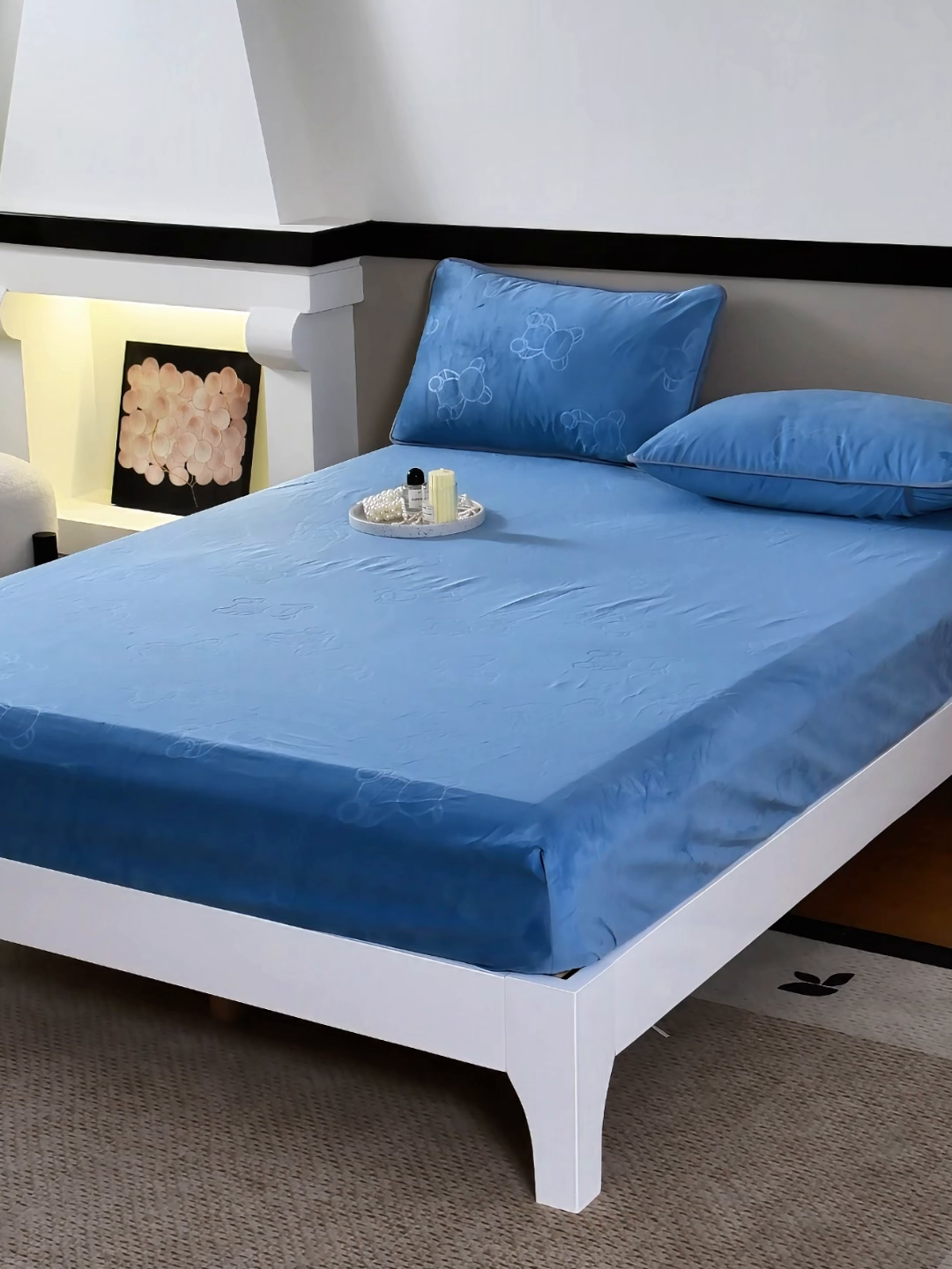 91家纺网 家纺一手货源 找家纺 （总）茗婷2025水晶绒保暖防水床笠供跨境外贸亚马逊外贸尺寸不支持退货