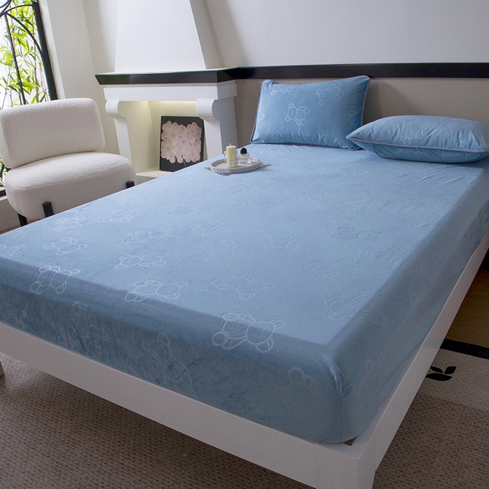 91家纺网 家纺一手货源 找家纺 （总）茗婷2025水晶绒保暖防水床笠供跨境外贸亚马逊外贸尺寸不支持退货