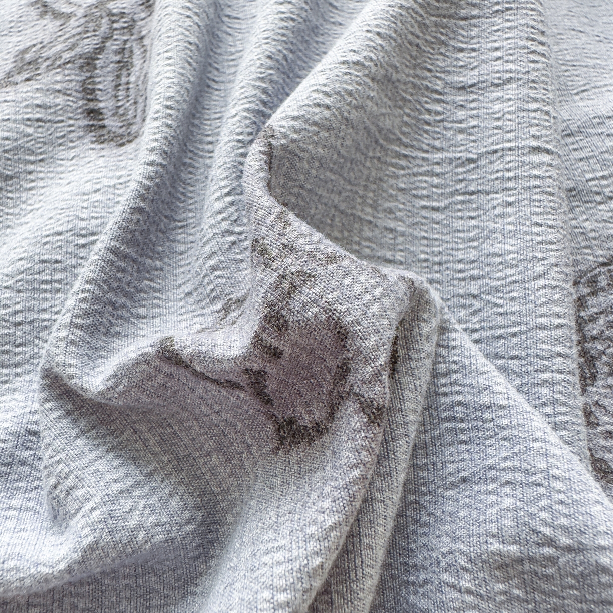 91家纺网 家纺一手货源 找家纺 亨通家纺 2025新款复古原麻双层纱臻至系列四件套 梦幻花兰