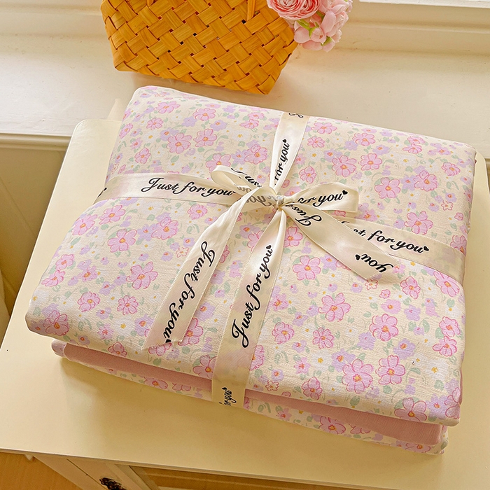 91家纺网 家纺一手货源 找家纺 （总）名品家纺 2025新款加厚高克重人字纹优卡棉双层纱提花四件套（提供买家秀）