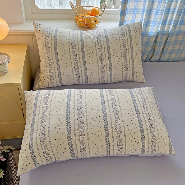 91家纺网 家纺一手货源 找家纺 名品家纺 2025新款加厚高克重人字纹优卡棉双层纱提花四件套（提供买家秀） 梨馥郁