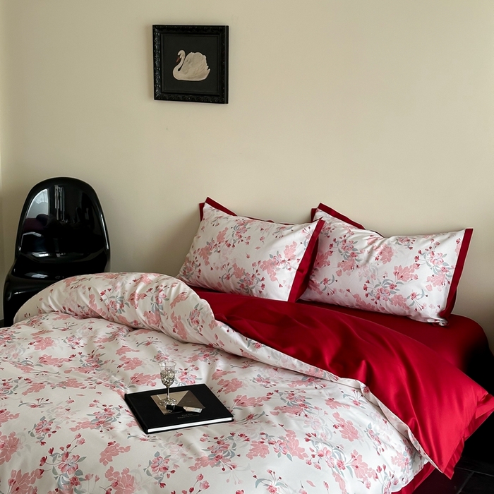 91家纺网 家纺一手货源 找家纺 （总）2025数码款-海棠花开四件套（各平台严格控价劵后不低于318元起会员-20元）
