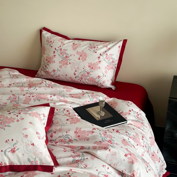91家纺网 家纺一手货源 找家纺 （总）2025数码款-海棠花开四件套（各平台严格控价劵后不低于318元起会员-20元）