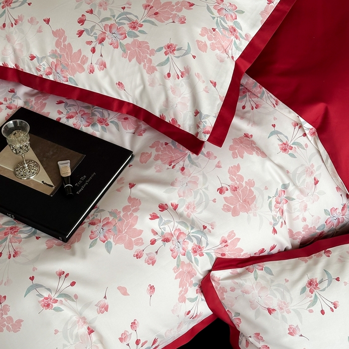91家纺网 家纺一手货源 找家纺 （总）2025数码款-海棠花开四件套（各平台严格控价劵后不低于318元起会员-20元）
