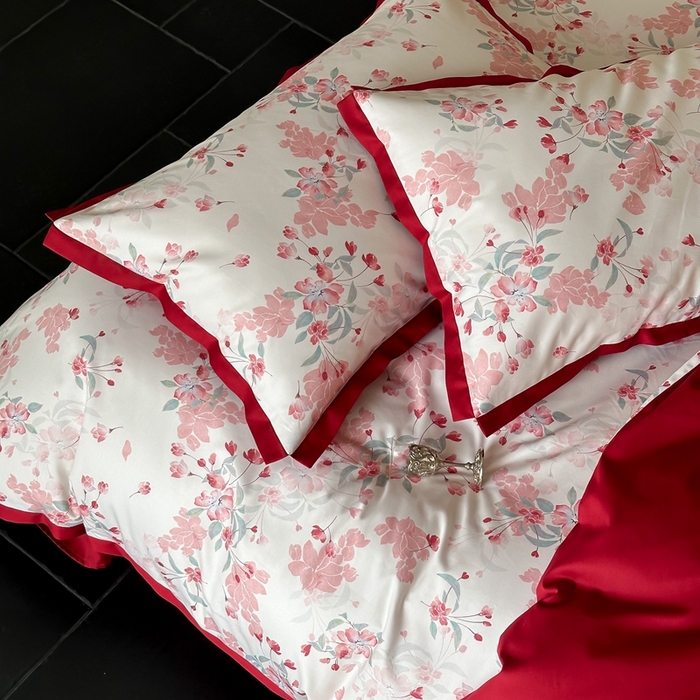 91家纺网 家纺一手货源 找家纺 （总）2025数码款-海棠花开四件套（各平台严格控价劵后不低于318元起会员-20元）