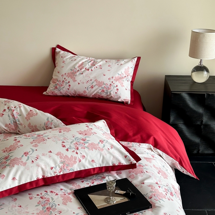 91家纺网 家纺一手货源 找家纺 （总）2025数码款-海棠花开四件套（各平台严格控价劵后不低于318元起会员-20元）