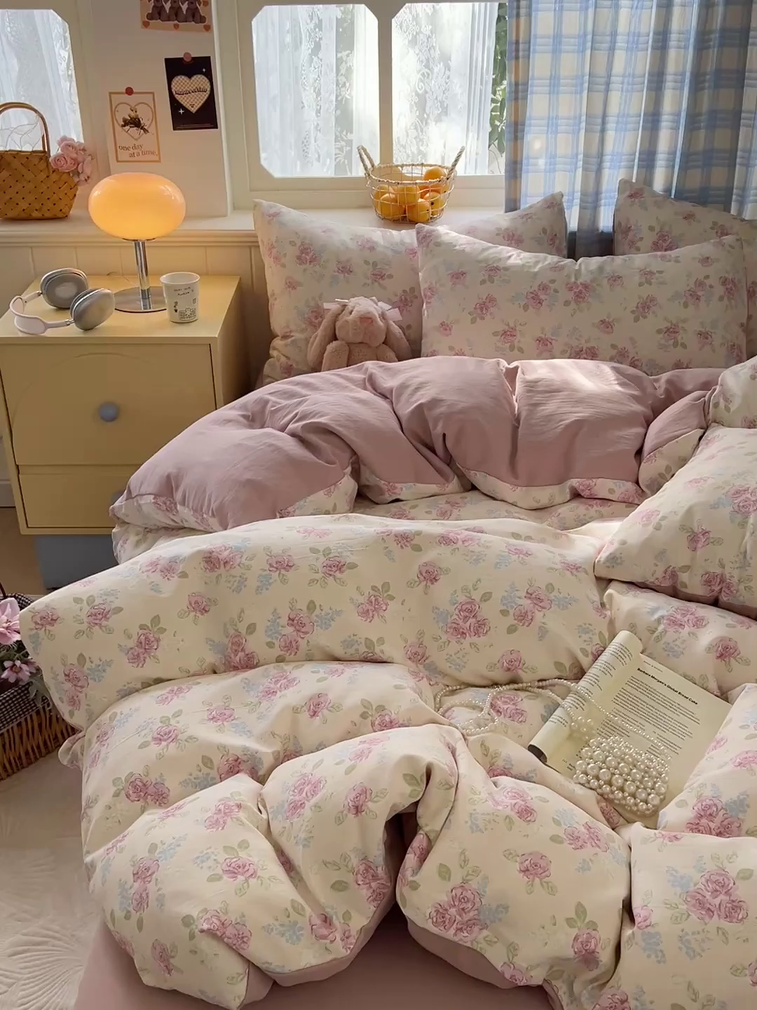 91家纺网 家纺一手货源 找家纺 名品家纺 2025新款加厚高克重人字纹优卡棉双层纱提花四件套（提供买家秀） 露丝