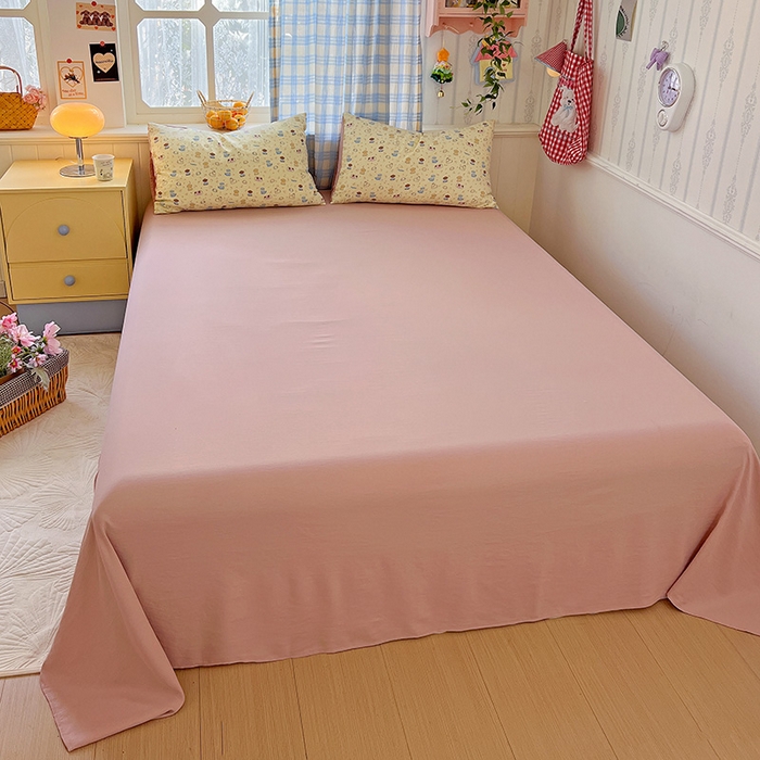 91家纺网 家纺一手货源 找家纺 名品家纺 2025新款加厚高克重人字纹优卡棉双层纱提花四件套（提供买家秀） 泡芙小狗