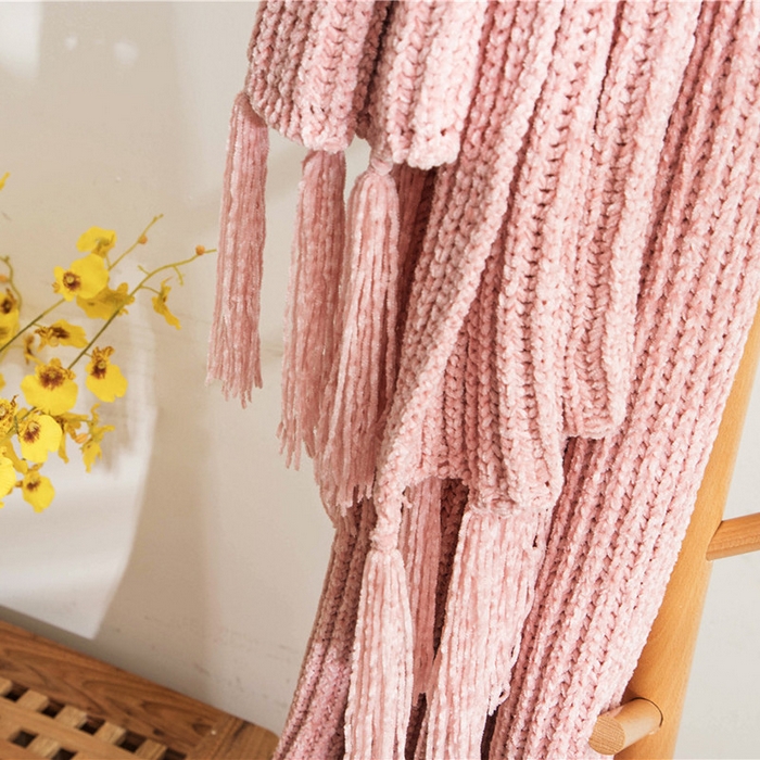 91家纺网 家纺一手货源 找家纺 （总）暖绵绵 新款梅格尔针织毛毯线毯