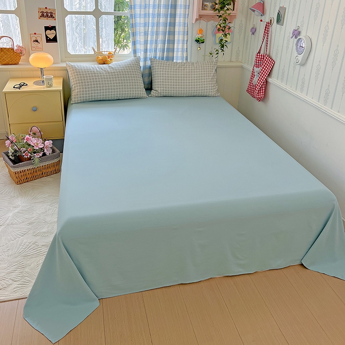 91家纺网 家纺一手货源 找家纺 名品家纺 2025新款加厚高克重人字纹优卡棉双层纱提花四件套（提供买家秀） 曲奇饼干-绿