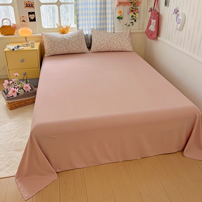 91家纺网 家纺一手货源 找家纺 名品家纺 2025新款加厚高克重人字纹优卡棉双层纱提花四件套（提供买家秀） 小月野