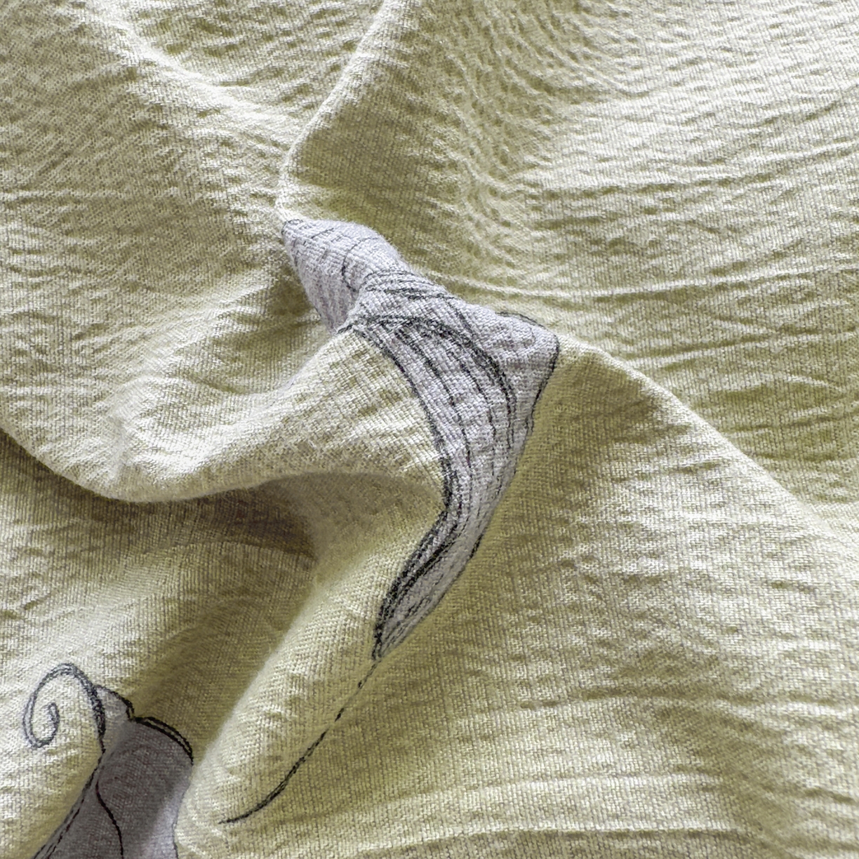 91家纺网 家纺一手货源 找家纺 亨通家纺 2025新款复古原麻双层纱臻至系列四件套 柔梦漫歌