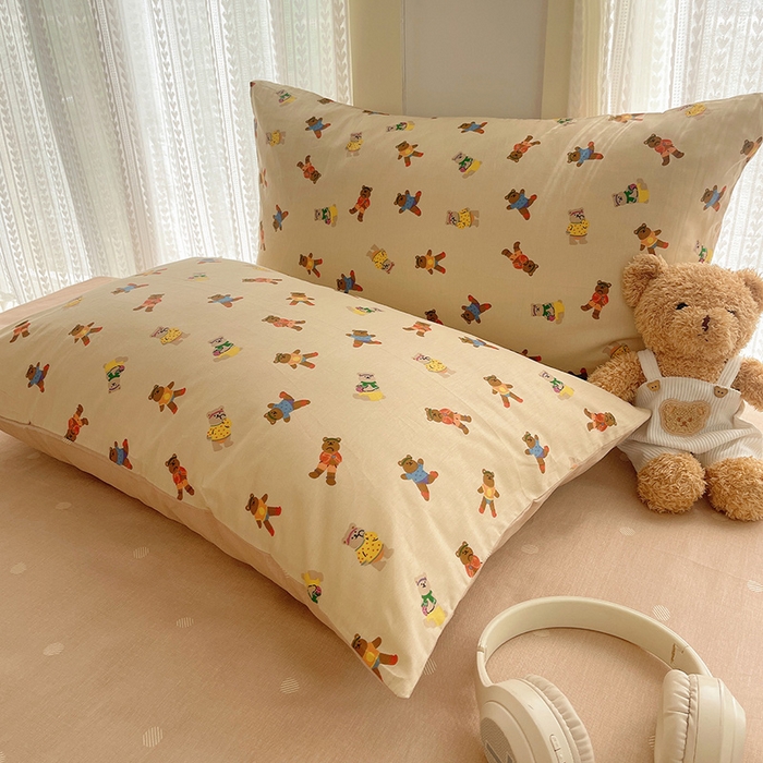 91家纺网 家纺一手货源 找家纺 （总）瑞莱 2025新款开学季全棉纯棉萌趣印花四件套