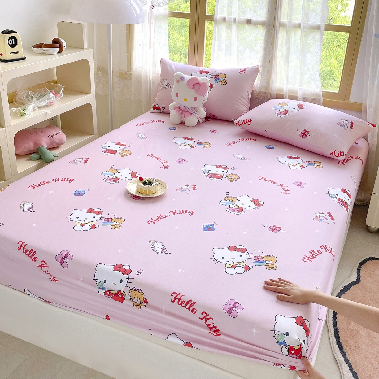 91家纺网 家纺一手货源 找家纺 （总）浩诚2025新款三丽欧专版花型全棉纯棉床笠