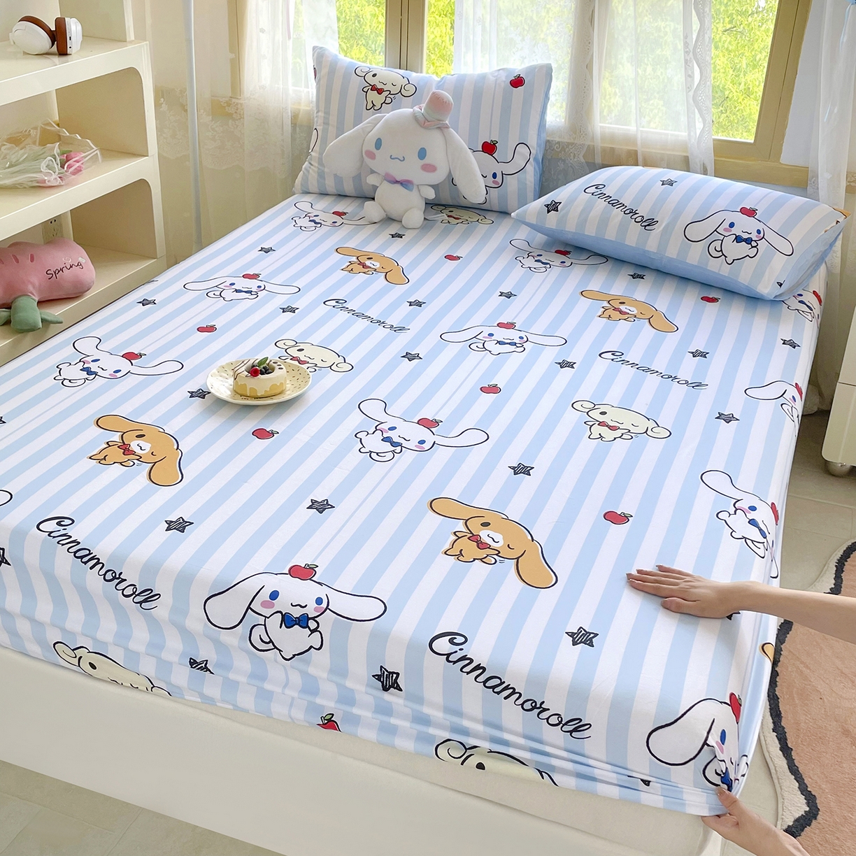 91家纺网 家纺一手货源 找家纺 （总）浩诚2025新款三丽欧专版花型全棉纯棉床笠