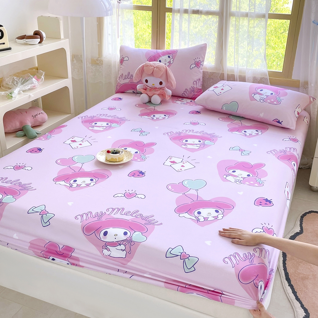 91家纺网 家纺一手货源 找家纺 （总）浩诚2025新款三丽欧专版花型全棉纯棉床笠