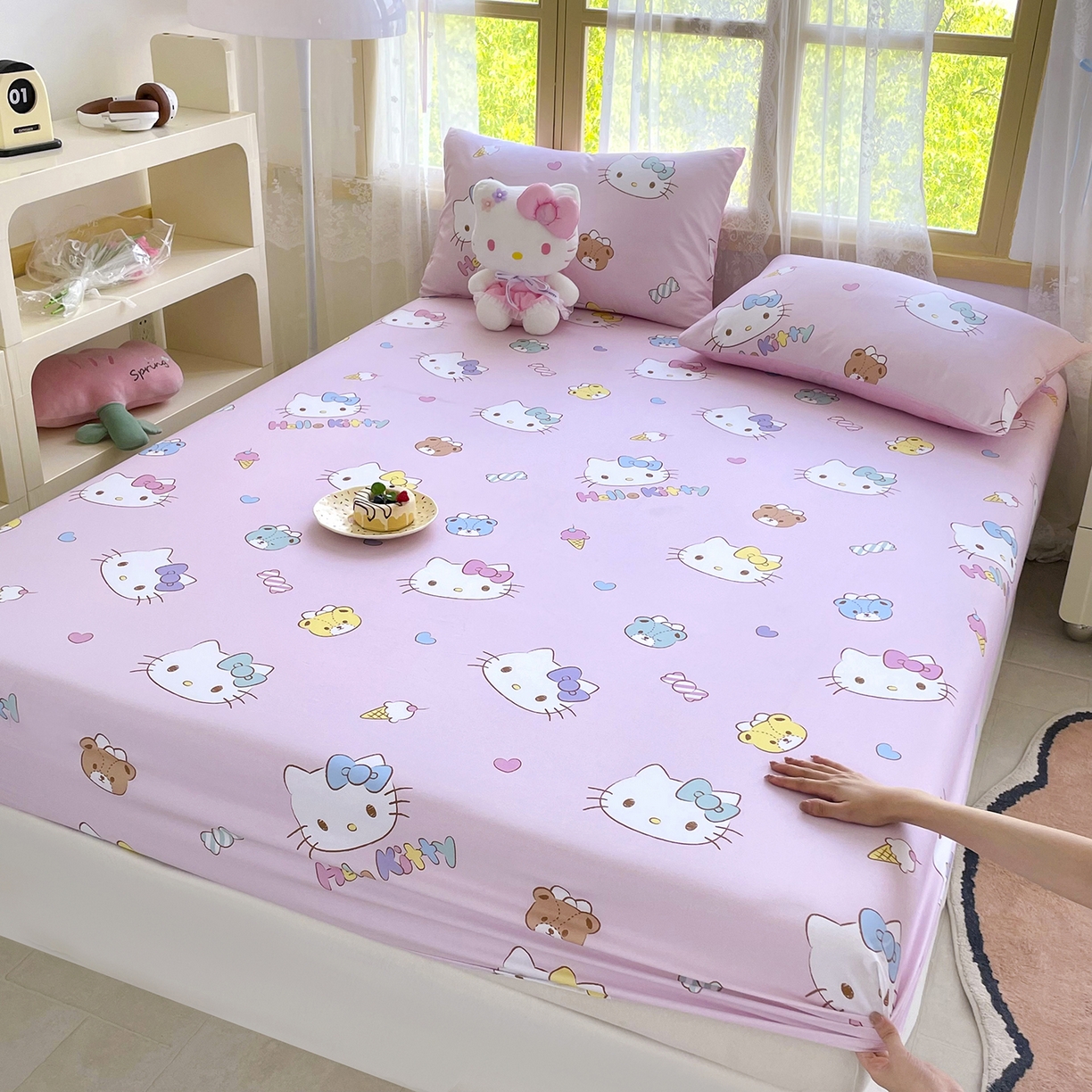 91家纺网 家纺一手货源 找家纺 （总）浩诚2025新款三丽欧专版花型全棉纯棉床笠