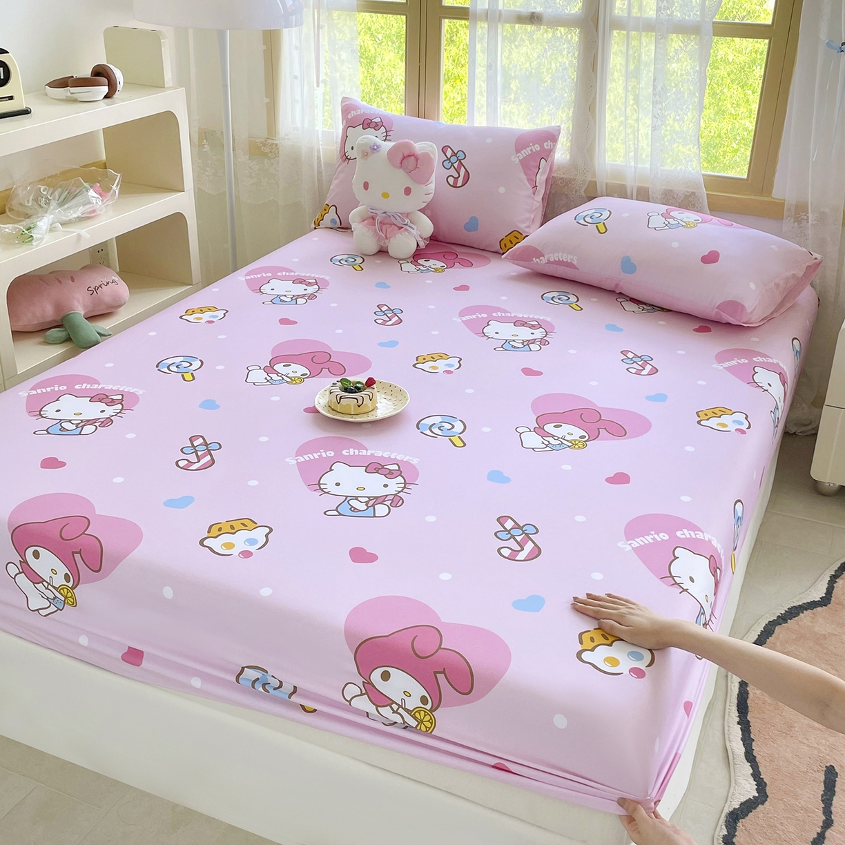 91家纺网 家纺一手货源 找家纺 （总）浩诚2025新款三丽欧专版花型全棉纯棉床笠