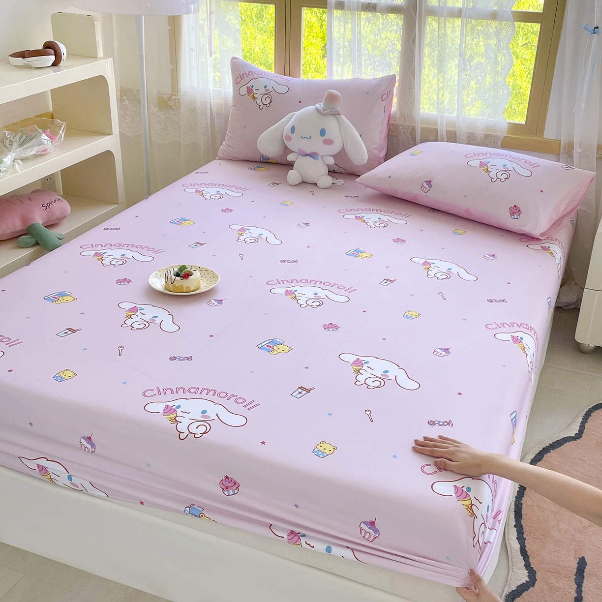 91家纺网 家纺一手货源 找家纺 （总）浩诚2025新款三丽欧专版花型全棉纯棉床笠