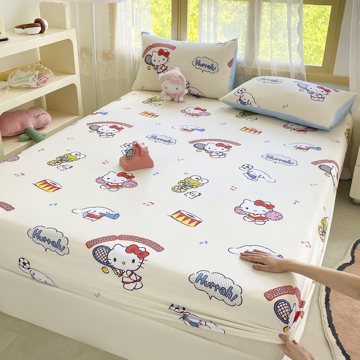 91家纺网 家纺一手货源 找家纺 （总）浩诚2025新款三丽欧专版花型全棉纯棉床笠