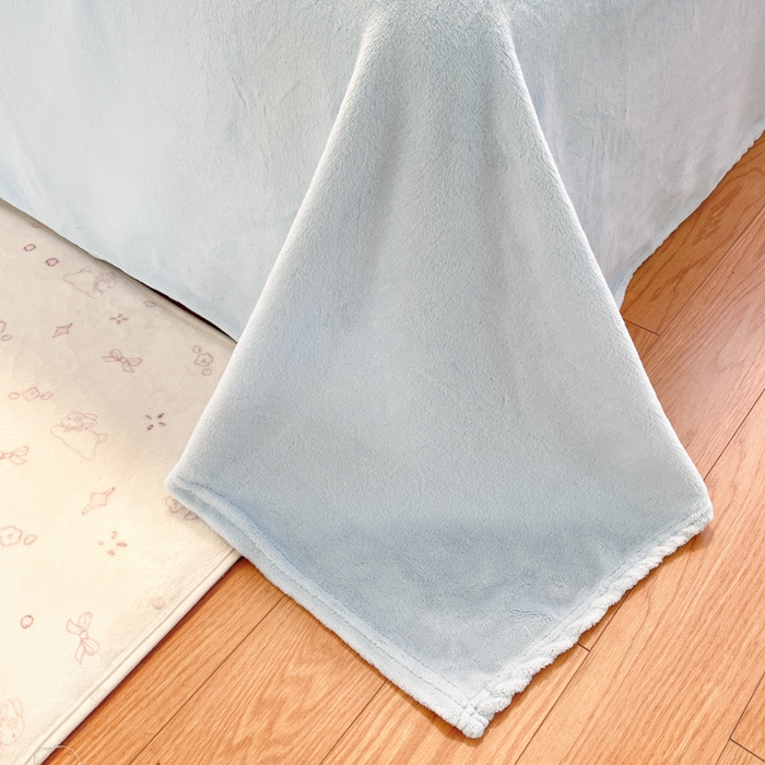 91家纺网 家纺一手货源 找家纺 川悦生活 2025新款绣花牛奶绒毛巾绣四件套-大床 奶心小猫