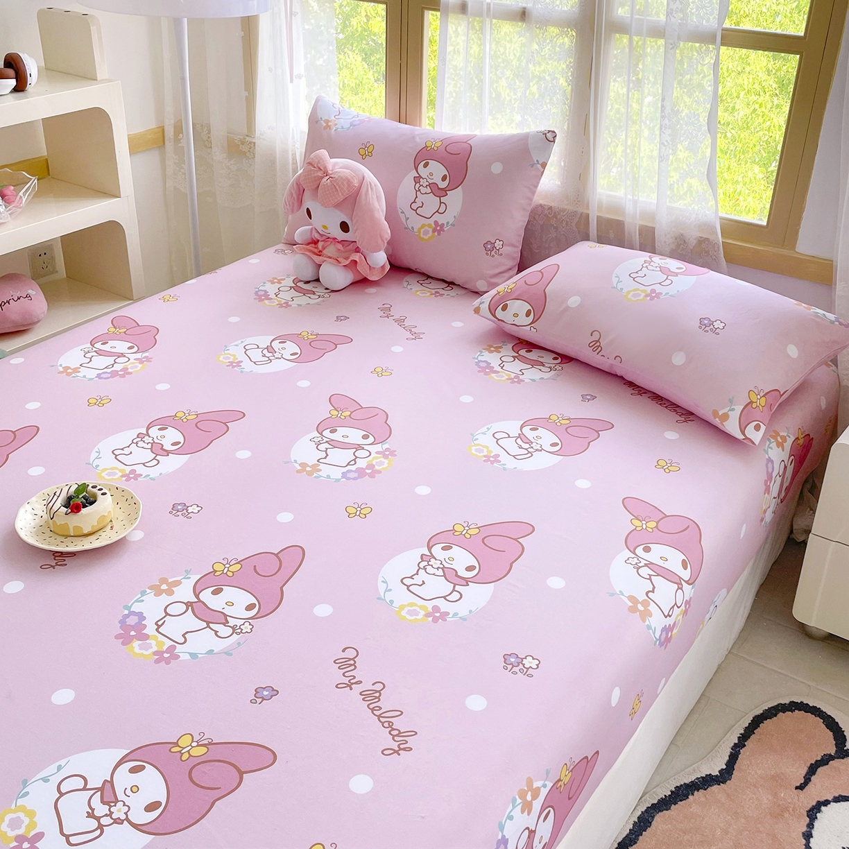 91家纺网 家纺一手货源 找家纺 （总）浩诚2025新款三丽欧专版花型全棉纯棉床笠