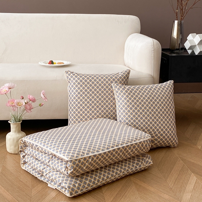 91家纺网 家纺一手货源 找家纺 （总）新奇异 2025新款雏菊秘境系列抱枕被