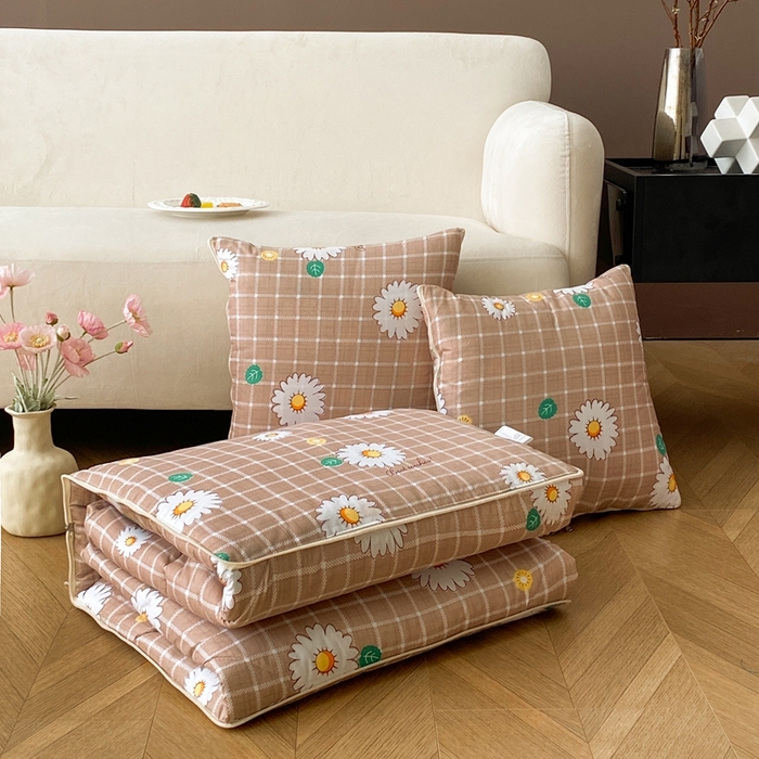 新奇异 2025新款雏菊秘境系列抱枕被 雏菊秘境