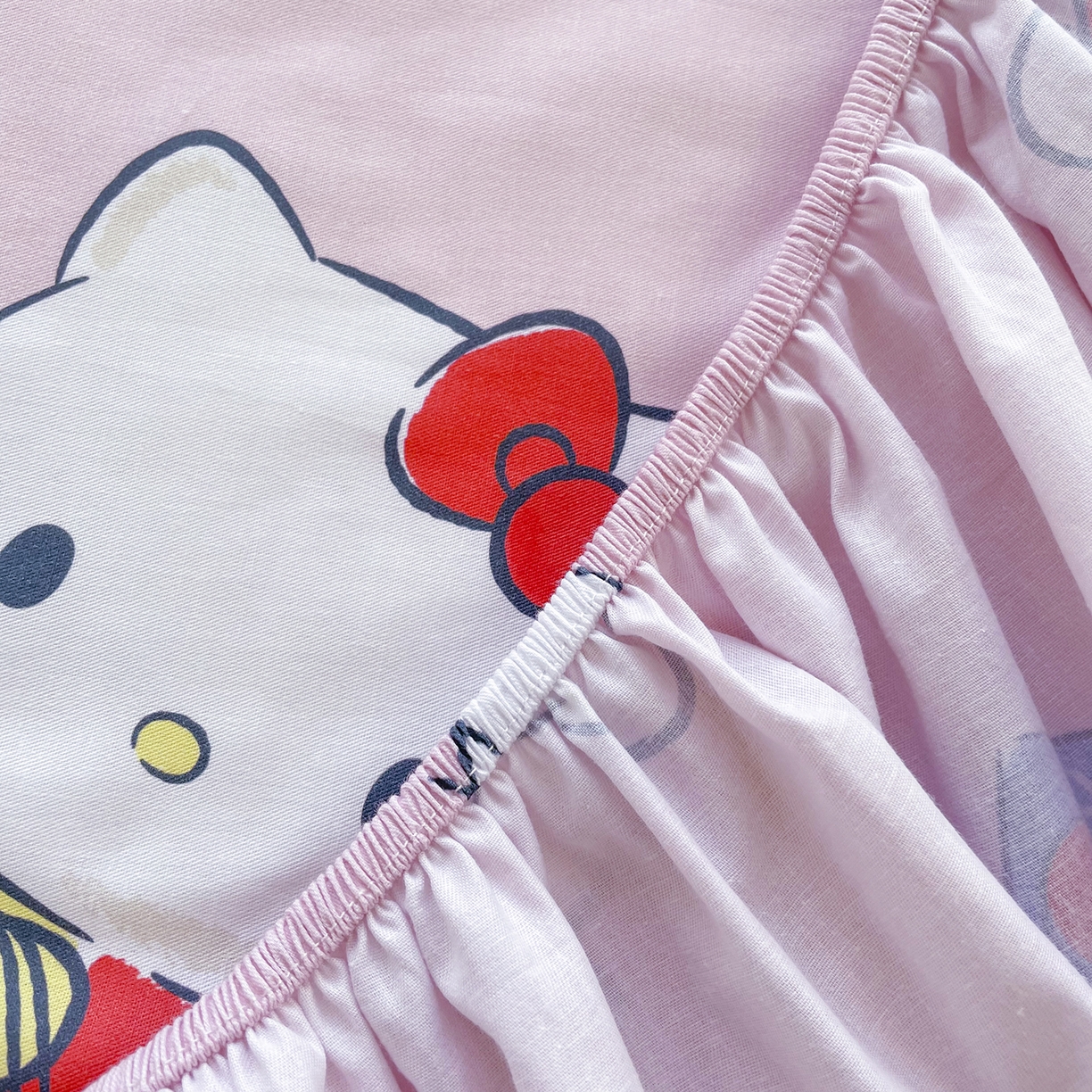 91家纺网 家纺一手货源 找家纺 浩诚2025新款三丽欧专版花型全棉纯棉床笠 铃风