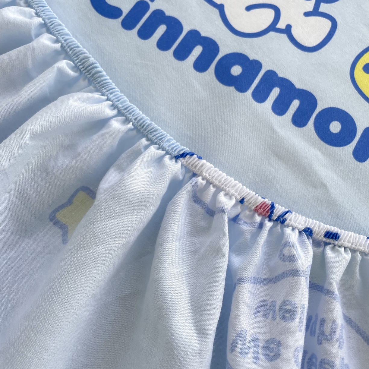 91家纺网 家纺一手货源 找家纺 浩诚2025新款三丽欧专版花型全棉纯棉床笠 奶霜