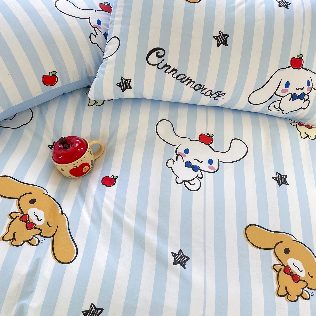 91家纺网 家纺一手货源 找家纺 浩诚2025新款三丽欧专版花型全棉纯棉床笠 肉桂