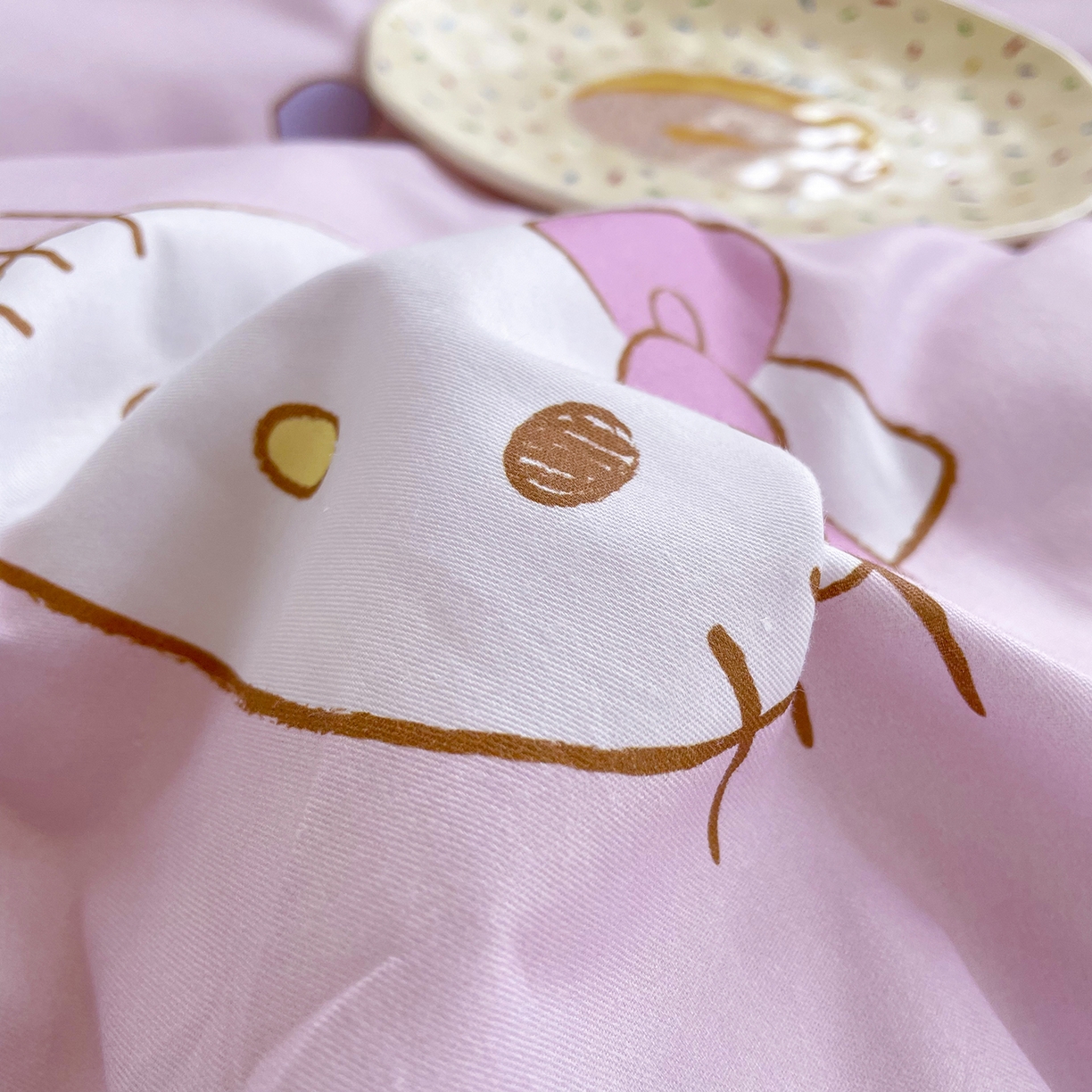 91家纺网 家纺一手货源 找家纺 浩诚2025新款三丽欧专版花型全棉纯棉床笠 甜梦