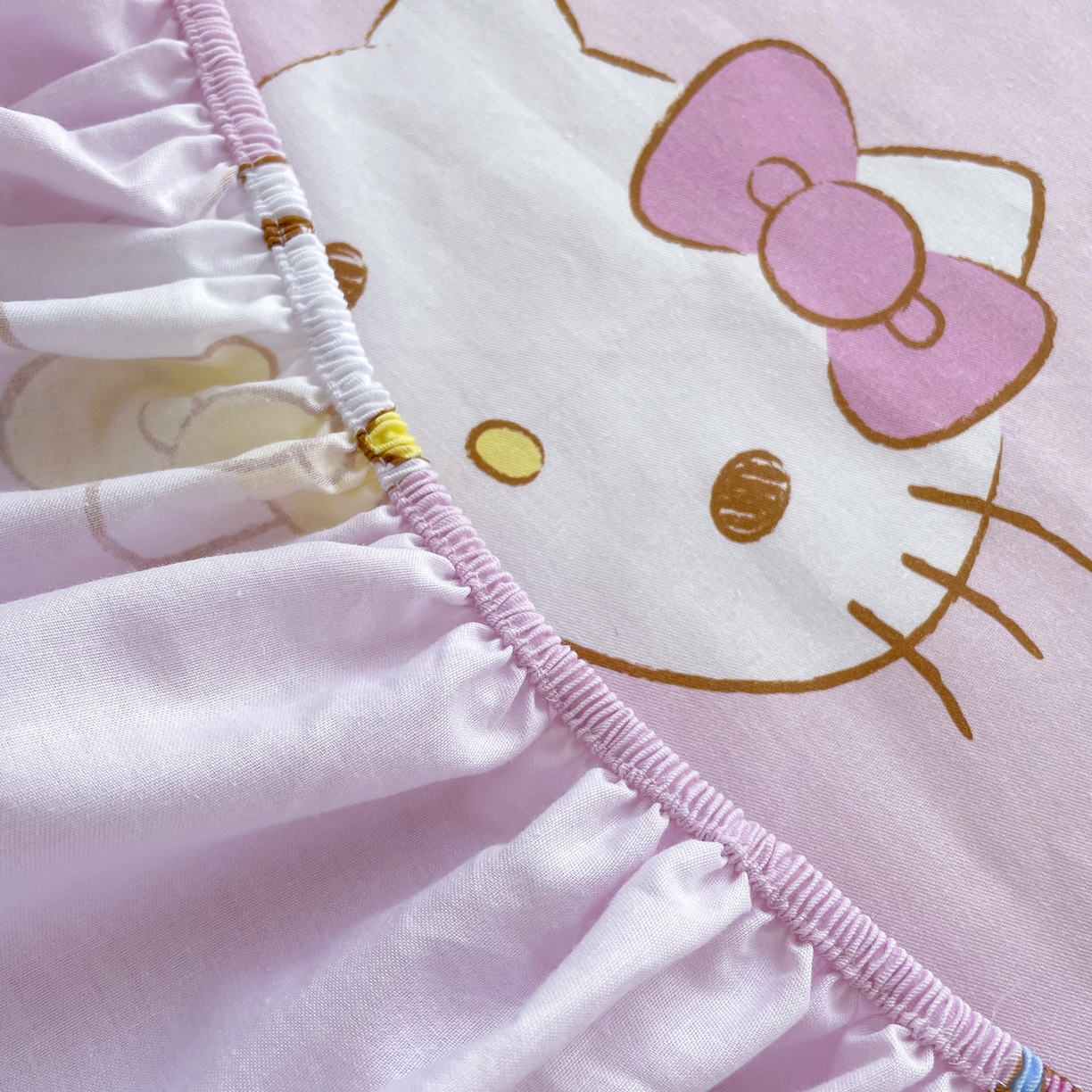 91家纺网 家纺一手货源 找家纺 浩诚2025新款三丽欧专版花型全棉纯棉床笠 甜梦