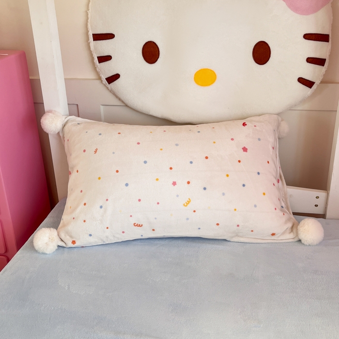 91家纺网 家纺一手货源 找家纺 川悦生活 2025新款绣花牛奶绒毛巾绣四件套-小床 快乐好友派