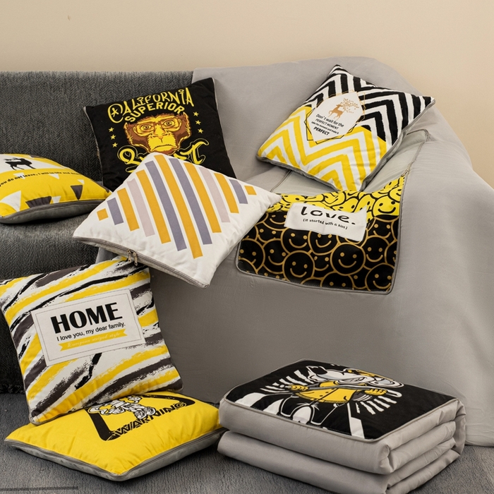 91家纺网 家纺一手货源 找家纺 （总）新奇异 2025新款北欧风仿超柔抱枕 （支持定制）被