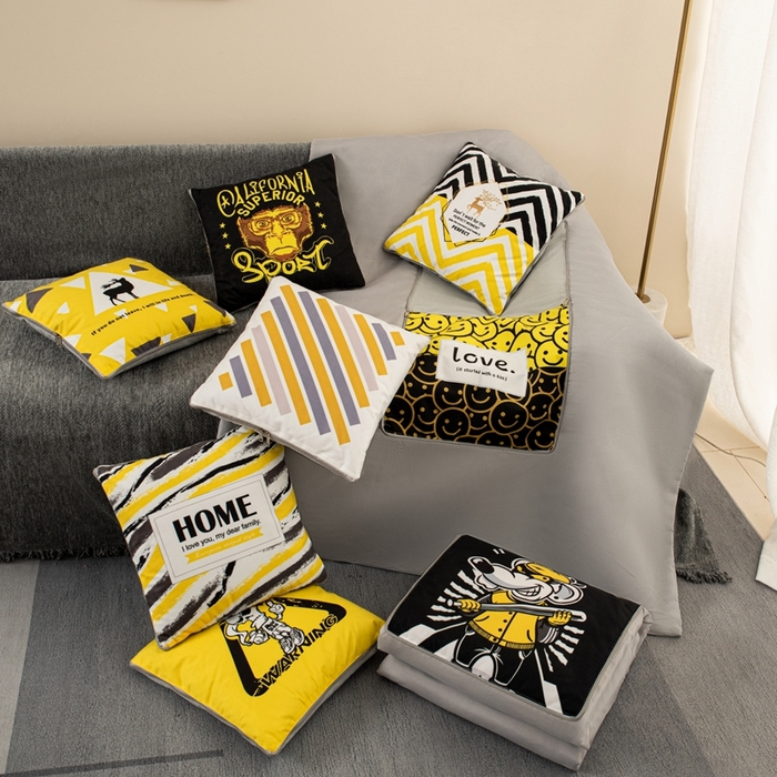 91家纺网 家纺一手货源 找家纺 （总）新奇异 2025新款北欧风仿超柔抱枕 （支持定制）被