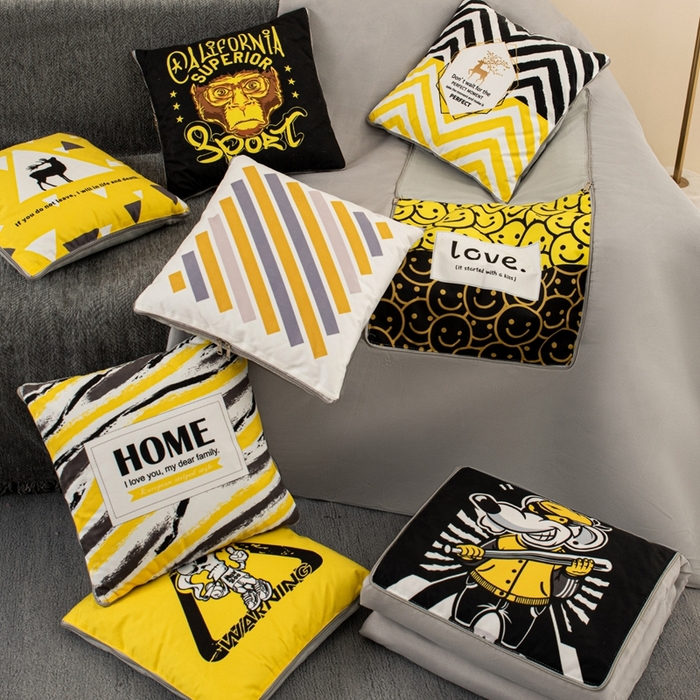 91家纺网 家纺一手货源 找家纺 （总）新奇异 2025新款北欧风仿超柔抱枕 （支持定制）被