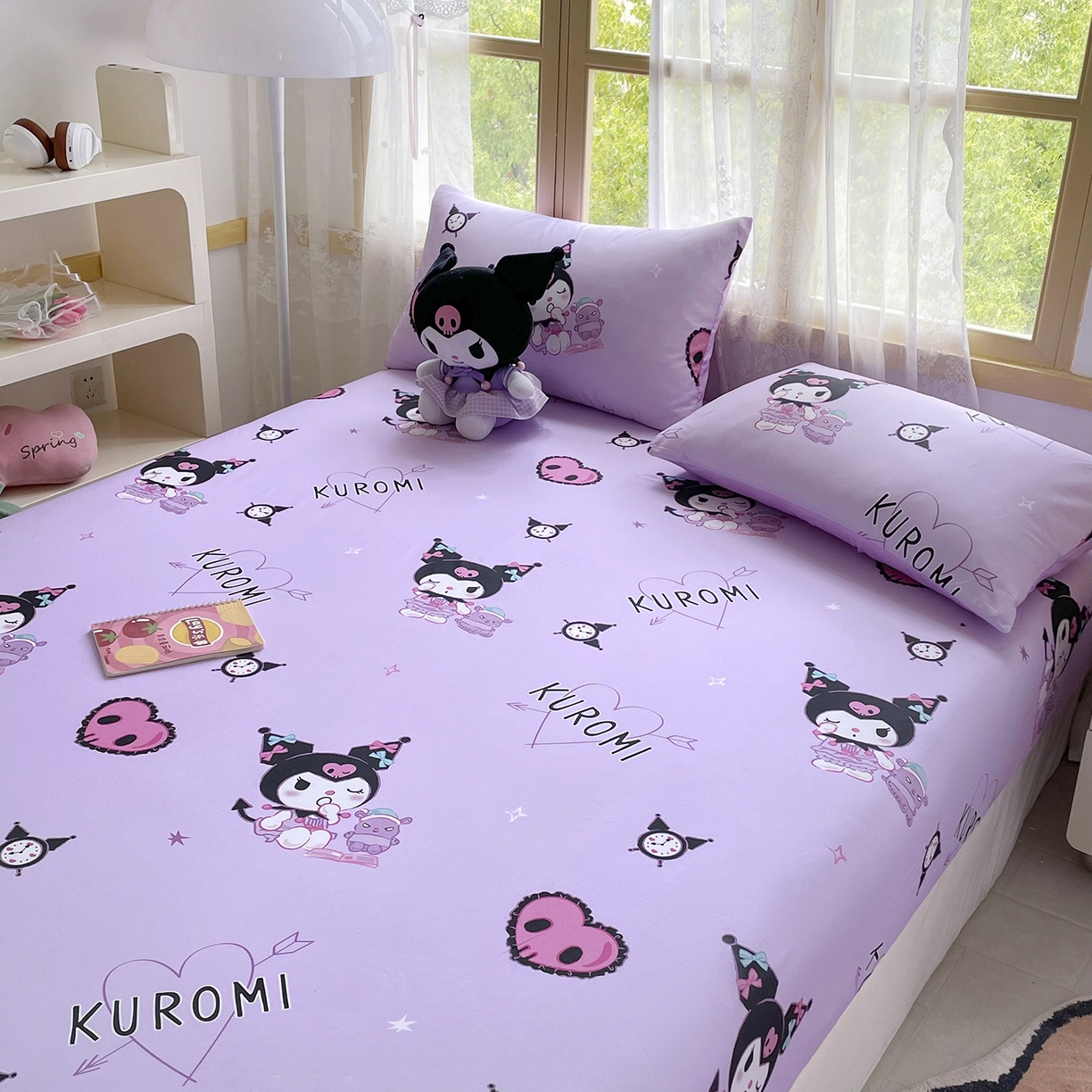 91家纺网 家纺一手货源 找家纺 浩诚2025新款三丽欧专版花型全棉纯棉床笠 甜语