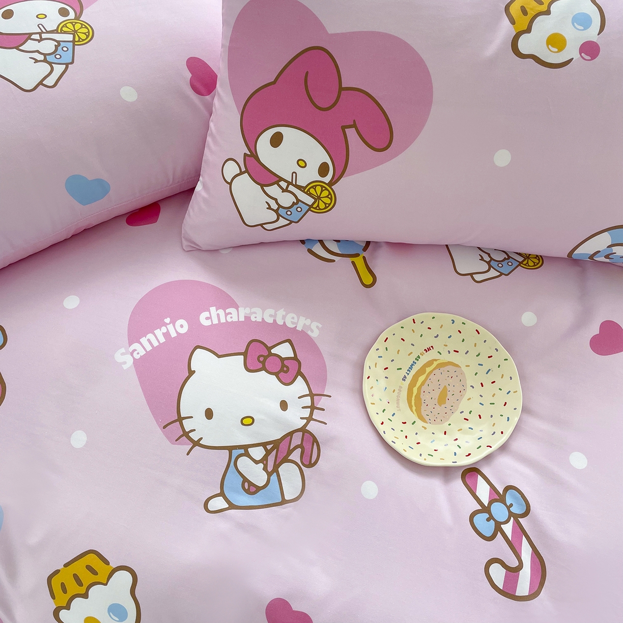 91家纺网 家纺一手货源 找家纺 浩诚2025新款三丽欧专版花型全棉纯棉床笠 星糖