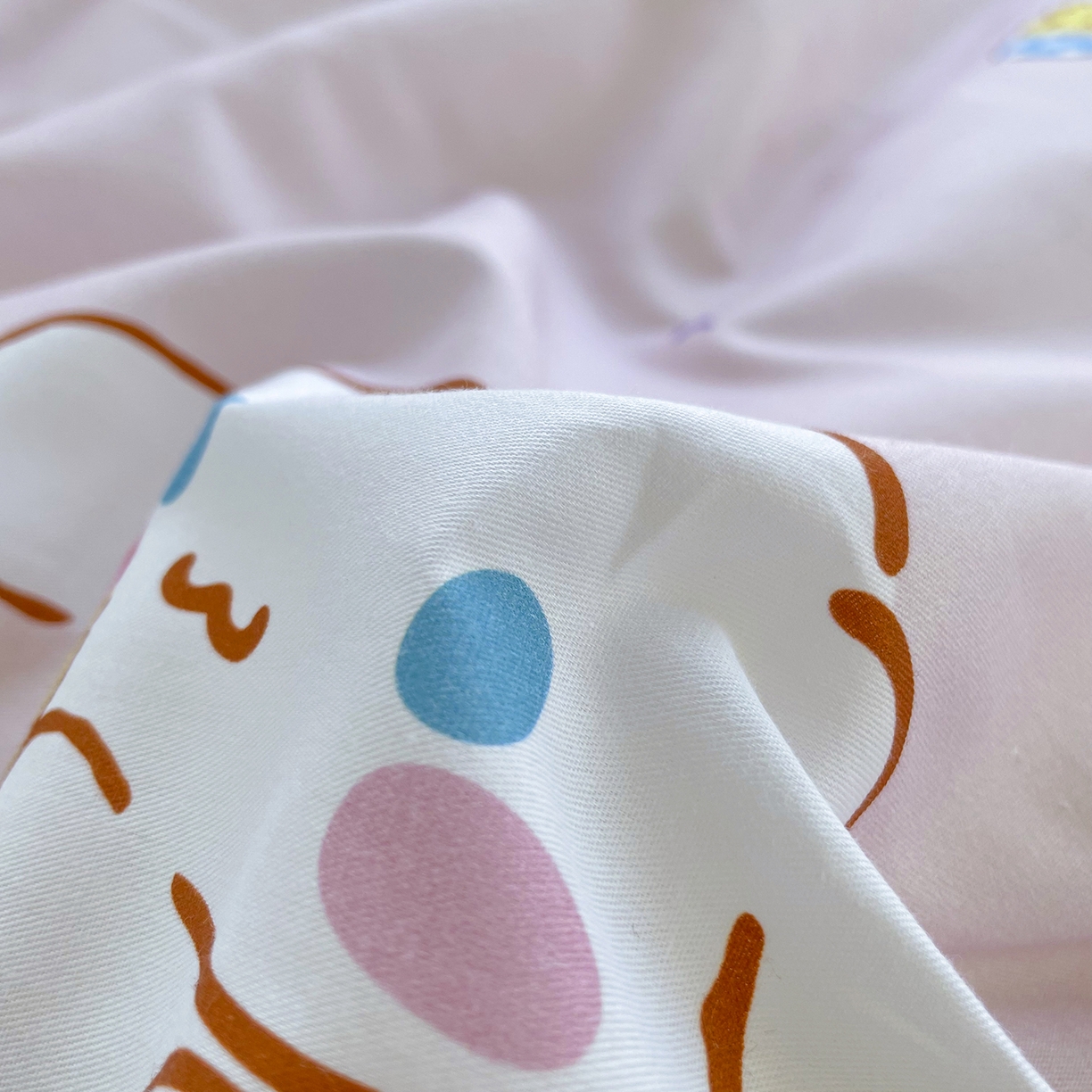 91家纺网 家纺一手货源 找家纺 浩诚2025新款三丽欧专版花型全棉纯棉床笠 云朵