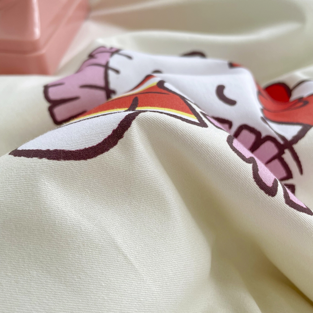 91家纺网 家纺一手货源 找家纺 浩诚2025新款三丽欧专版花型全棉纯棉床笠 运动会