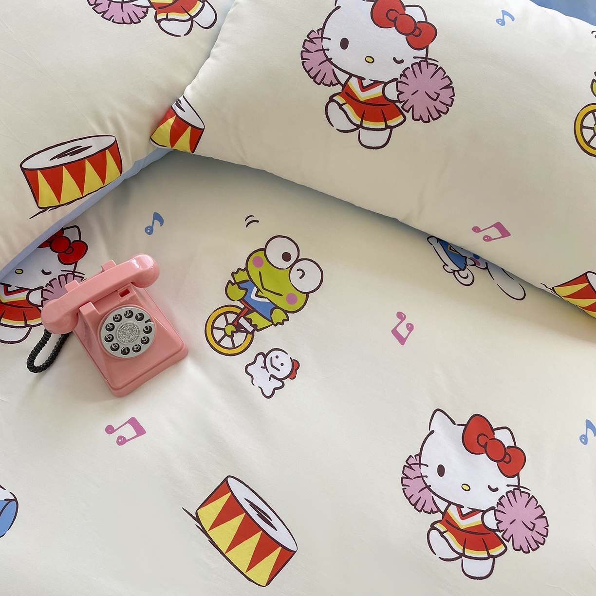 91家纺网 家纺一手货源 找家纺 浩诚2025新款三丽欧专版花型全棉纯棉床笠 运动会