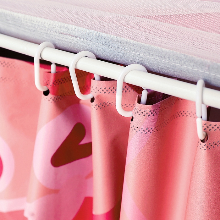 91家纺网 家纺一手货源 找家纺 （总）安金蚊帐2025新款防蚊遮光一体99%强遮光学生宿舍上下铺遮光学生蚊帐-粉色系列