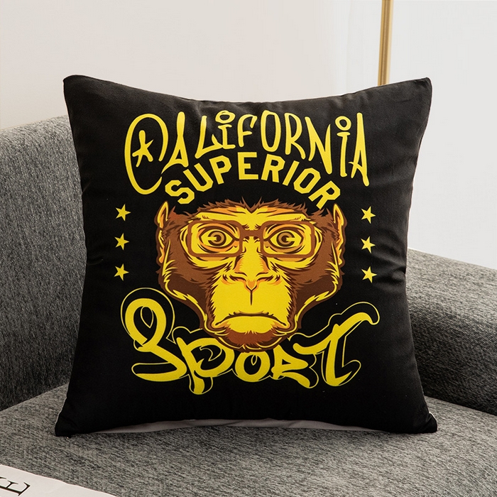 新奇异 2025新款北欧风仿超柔抱枕 （支持定制） 猴子