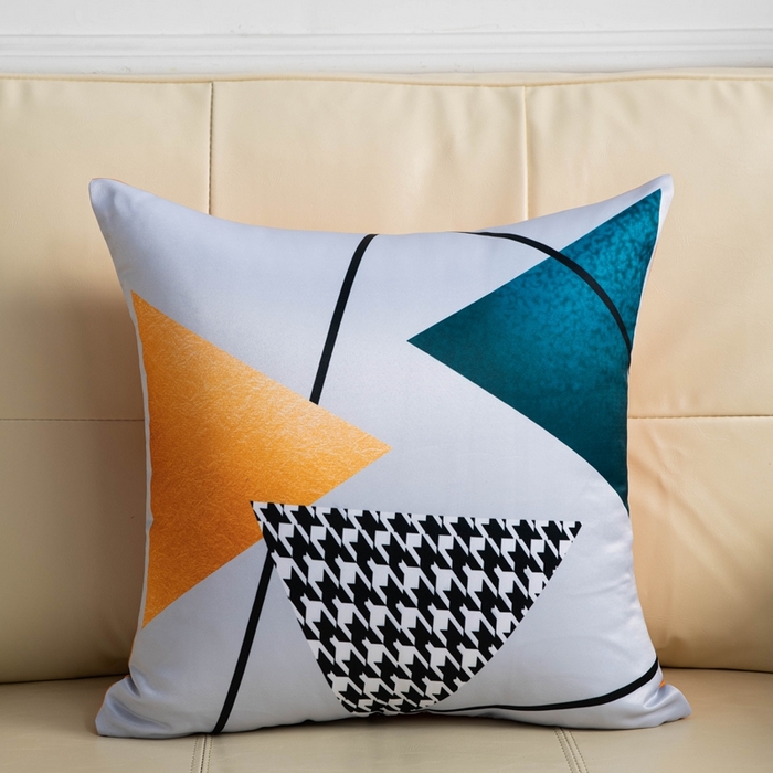 91家纺网 家纺一手货源 找家纺 （总）新奇异 2025新款橙色仿真丝抱枕（支持定制）