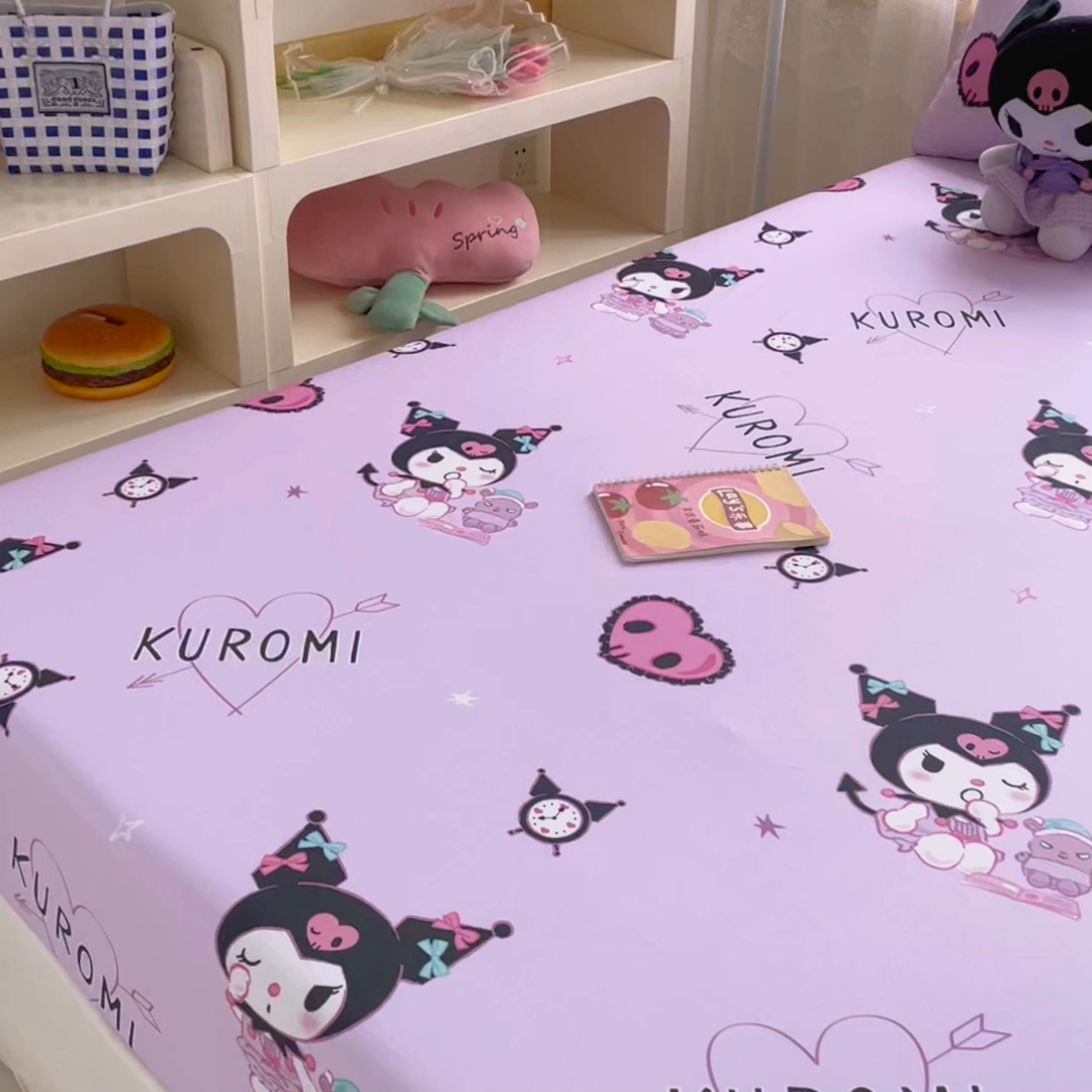 91家纺网 家纺一手货源 找家纺 浩诚2025新款三丽欧专版花型全棉纯棉床笠 甜语