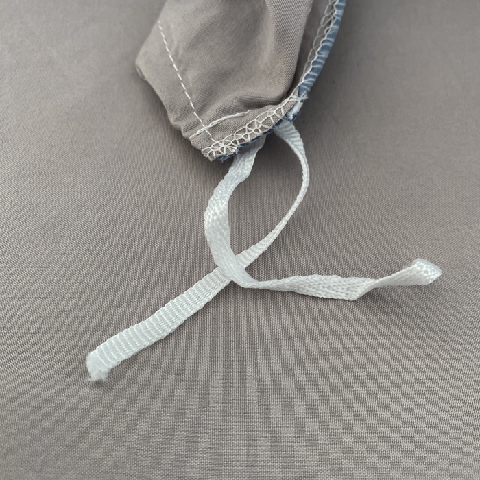 91家纺网 家纺一手货源 找家纺 夜笙家纺 2025新款水洗棉纯色双拼四件套 双拼-宝蓝灰