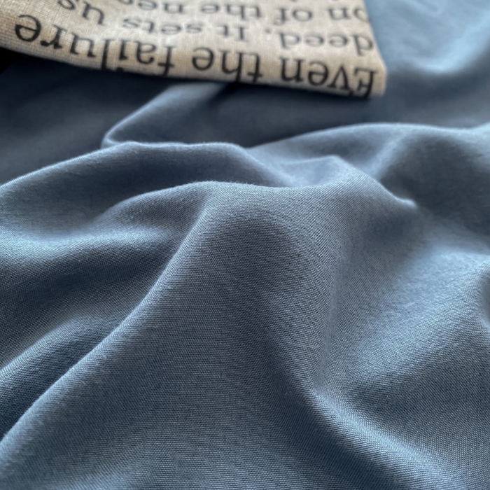 91家纺网 家纺一手货源 找家纺 夜笙家纺 2025新款水洗棉纯色双拼四件套 双拼-宾利蓝