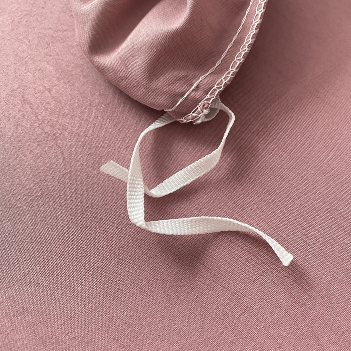 91家纺网 家纺一手货源 找家纺 夜笙家纺 2025新款水洗棉纯色双拼四件套 双拼-豆沙